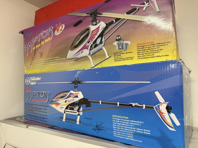 Raptor 50 - FBL, díky na 3 kompletní Raptory